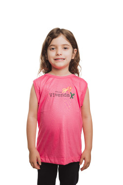 Camiseta Cavada Rosa Chiclete