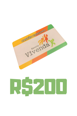 Recarga R$200,00 - Cartão Consumo