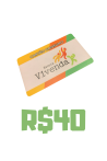 Recarga R$40,00 - Cartão Consumo