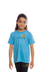 Camiseta Manga curta Azul Turquesa