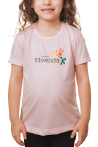 Camiseta Manga curta Rosa Bebê