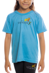 Camiseta Manga curta Azul Turquesa