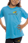 Camiseta Manga curta Azul Turquesa