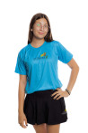 Camiseta Manga curta Azul Turquesa