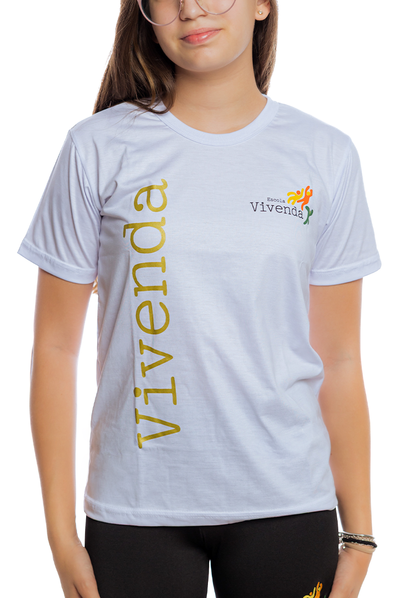 Camiseta Ensino Fundamental II Branco