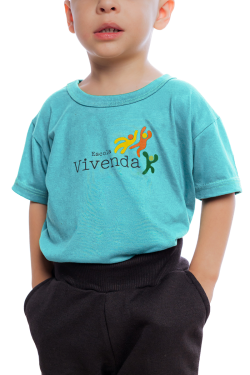 Camiseta Manga curta Azul Jade