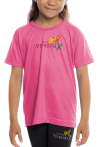 Camiseta Manga curta Rosa Chiclete