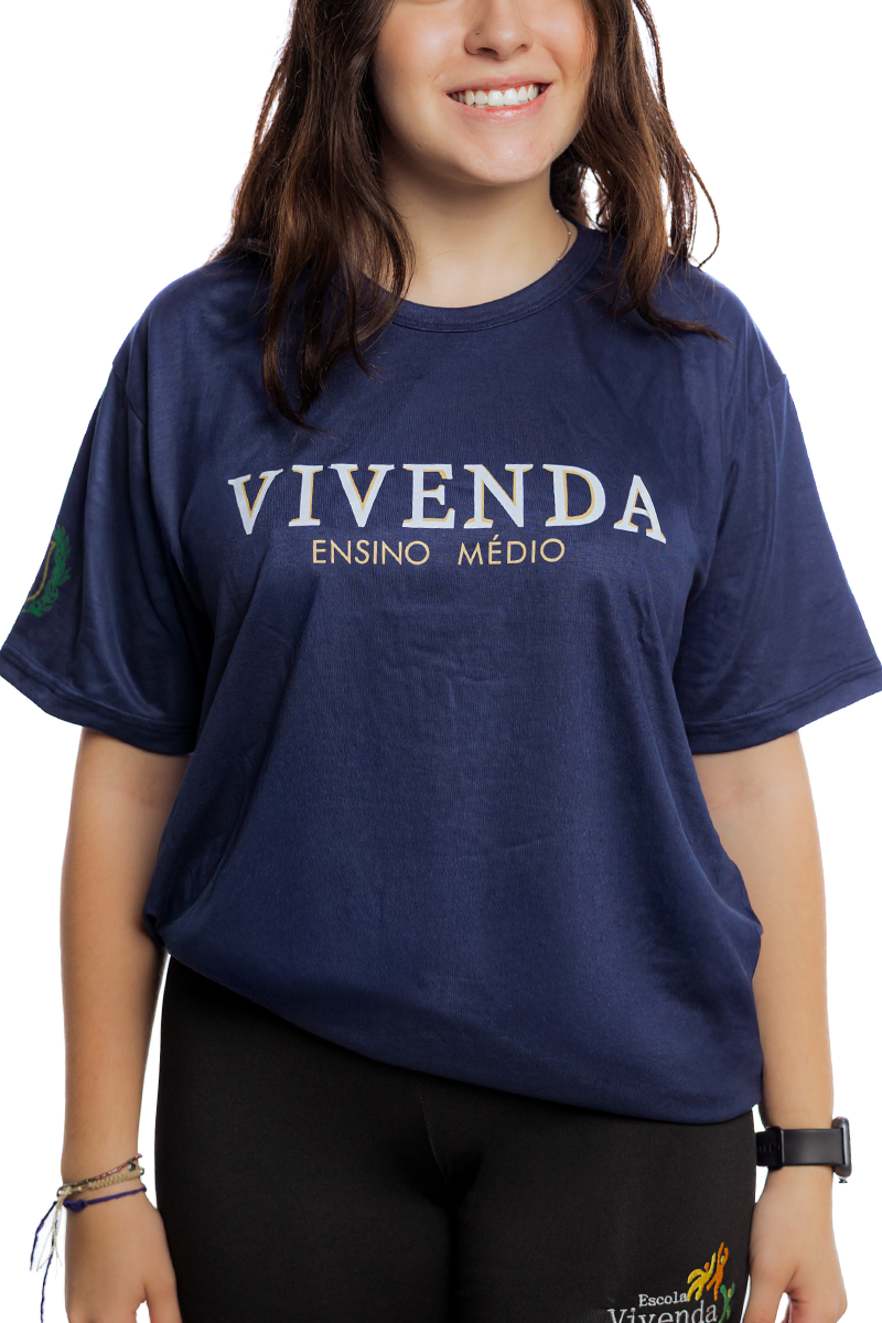 Camiseta Ensino Médio Azul Marinho