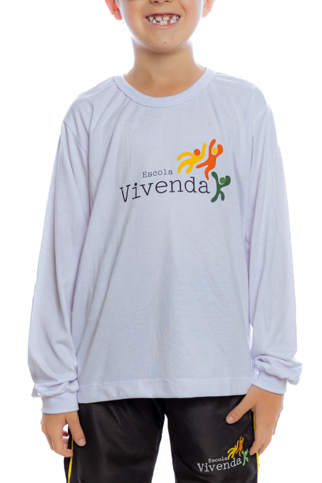 Camiseta Manga Longa Branca