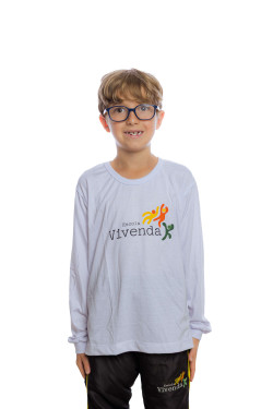 Camiseta Manga Longa Branco